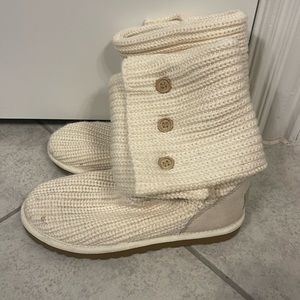 Cardy UGG Cream Knit Boots